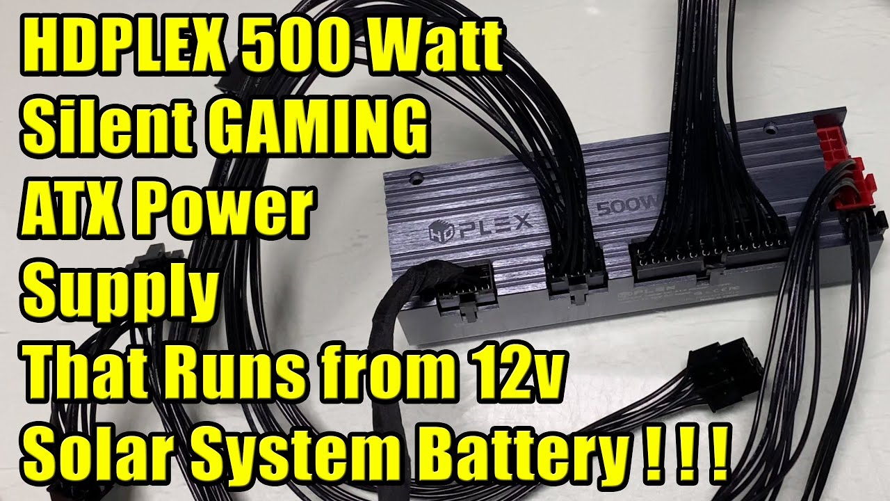 Gaming Desktop PC 🔋 12v BATTERY Powered HDPLEX 500 Watt Computer Power Supply Review #wisebuyreviews