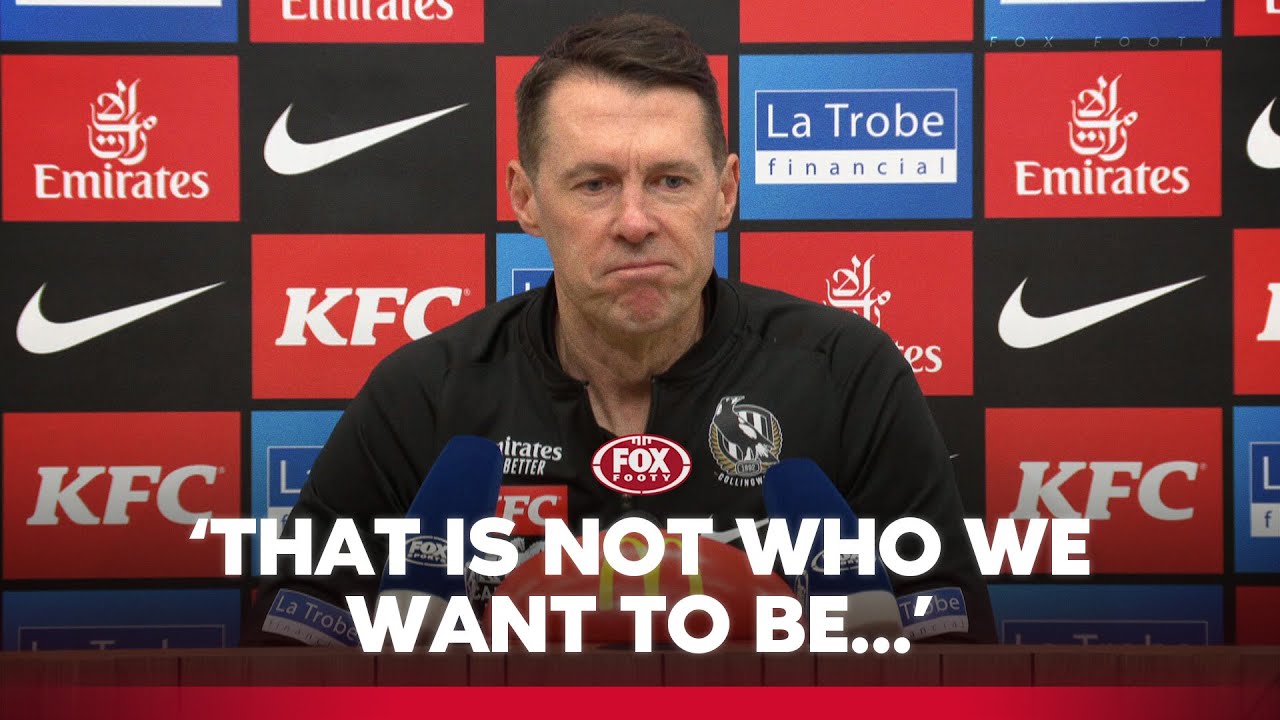 Craig McRae speaks openly to the fans following horror game 😬 | Magpies Press Conference | Fox Footy