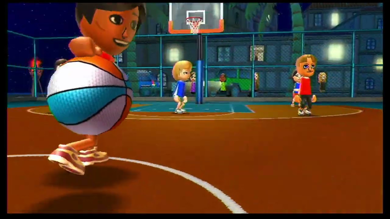 Wii Sports Resort - Basketball Blue vs. Sakura (2500)
