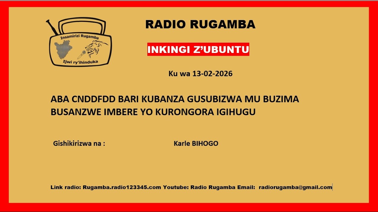 ABA CNDDFDD BARI KUBANZA GUSUBIZWA MU BUZIMA BUSANZWE IMBERE YO KURONGORA IGIHUGU