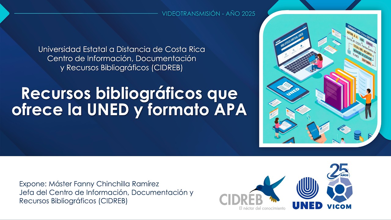 Recursos bibliográficos que ofrece la UNED y formato APA