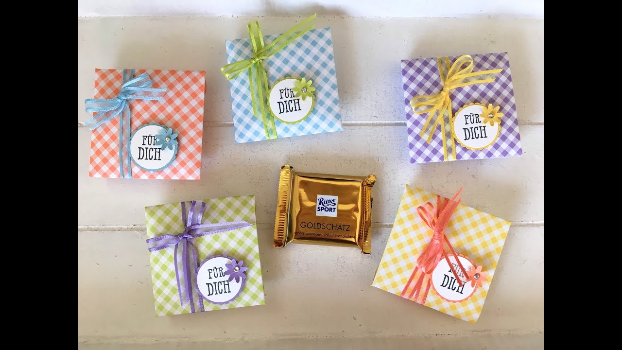 Mini Ritter Sport schnell und einfach verpacken | Gartenglück | Stampin' Up!