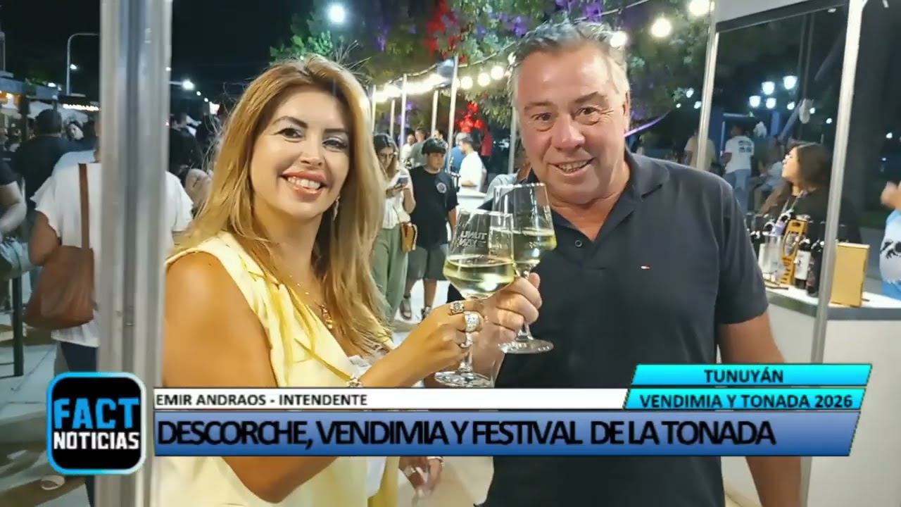 Declaraciones del Intendente de Tunuyán sobre el Descorche, Vendimia y Festival Nac. de la Tonada