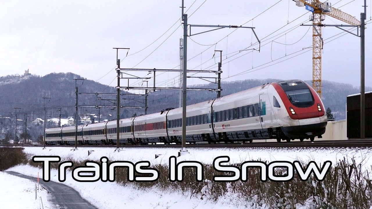 Trains In Snow - Z&uuml;ge im Schnee mit SBB RABDe 500 - ICN InterCity-Neigezug