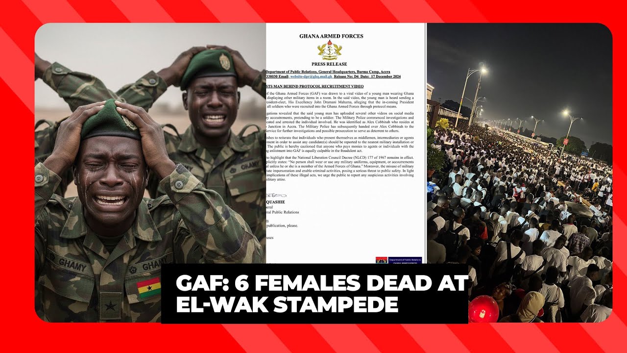 GAF: 6 Females dead at El-wak stampede 😭