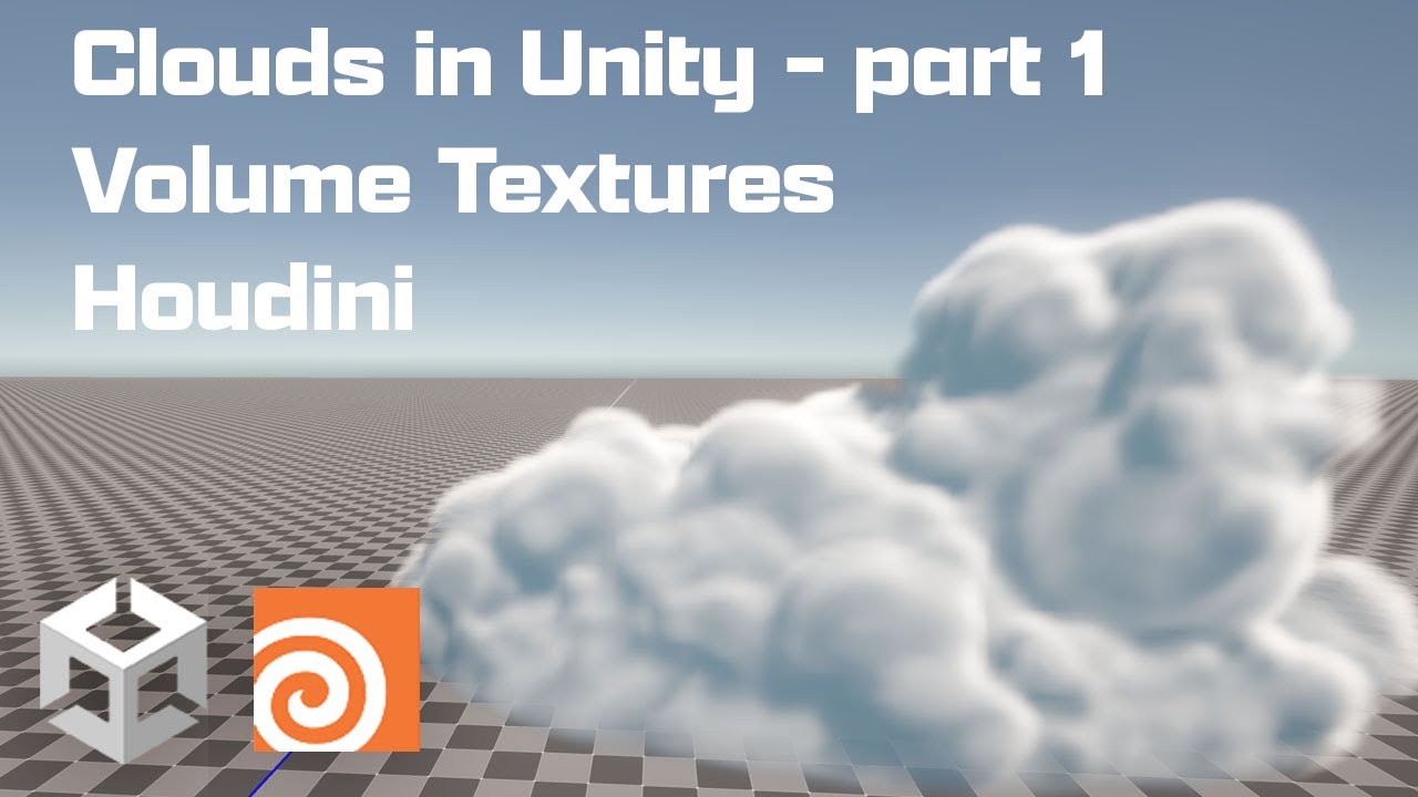 Clouds with Volumetric Textures in Unity with Houdini - part 1