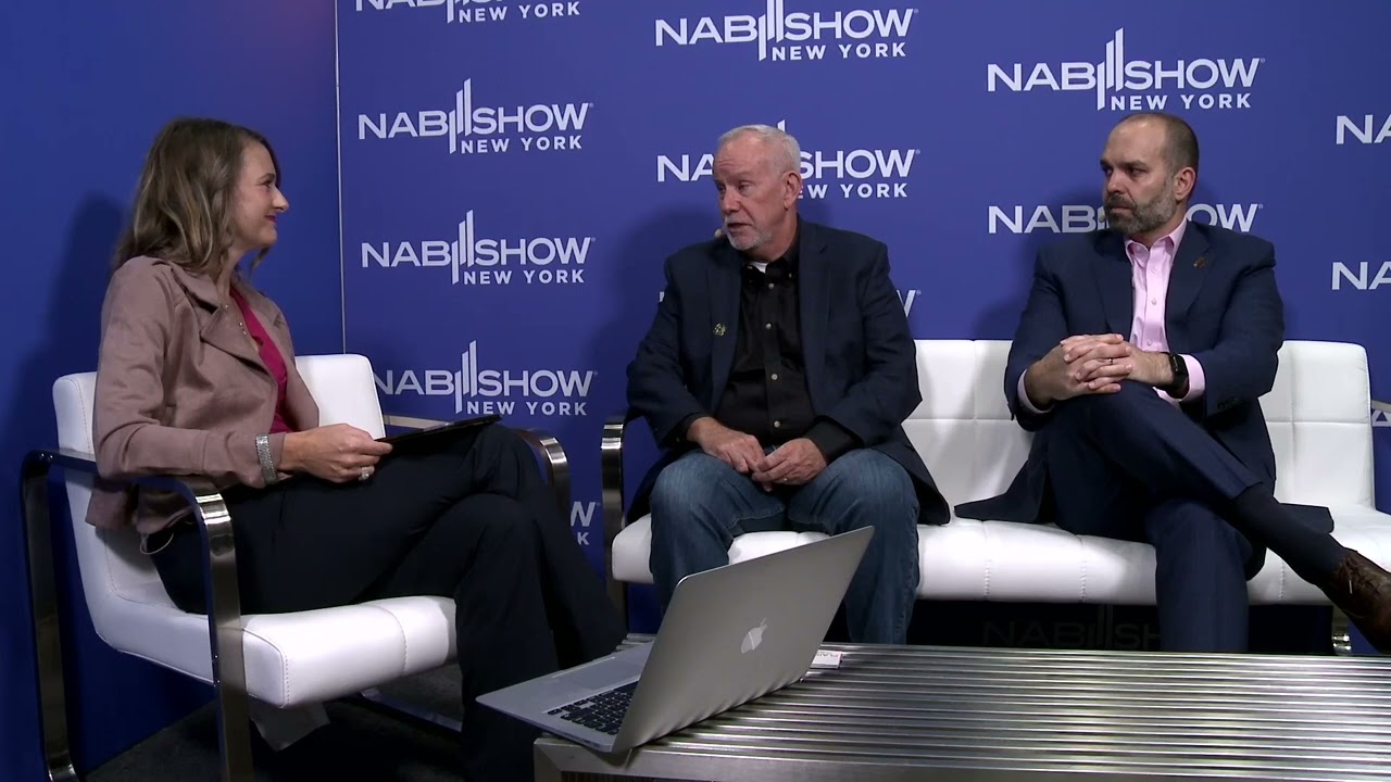 NAB's Chris Brown and Curtis LeGeyt at 2022 NAB Show New York Interview Studio
