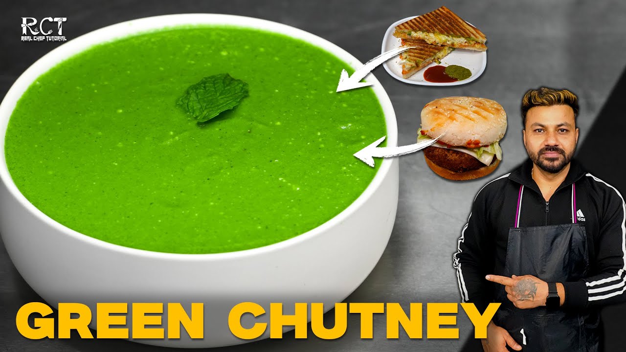 How To Make Green Chutney For Burger & Sandwich | बर्गर और सैंडविच के लिए ग्रीन चटनी कैसे बनाएं |