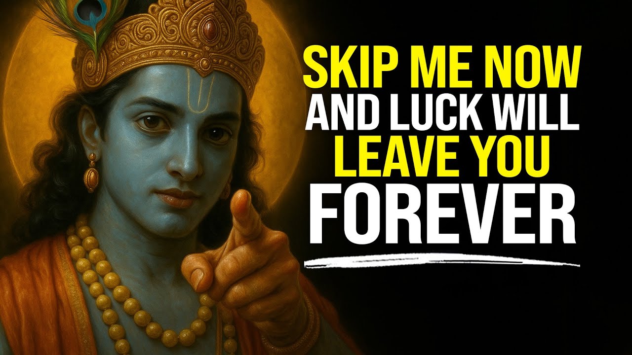 Krishna's Warning: Ignore Me Now and Luck Will Leave You Forever