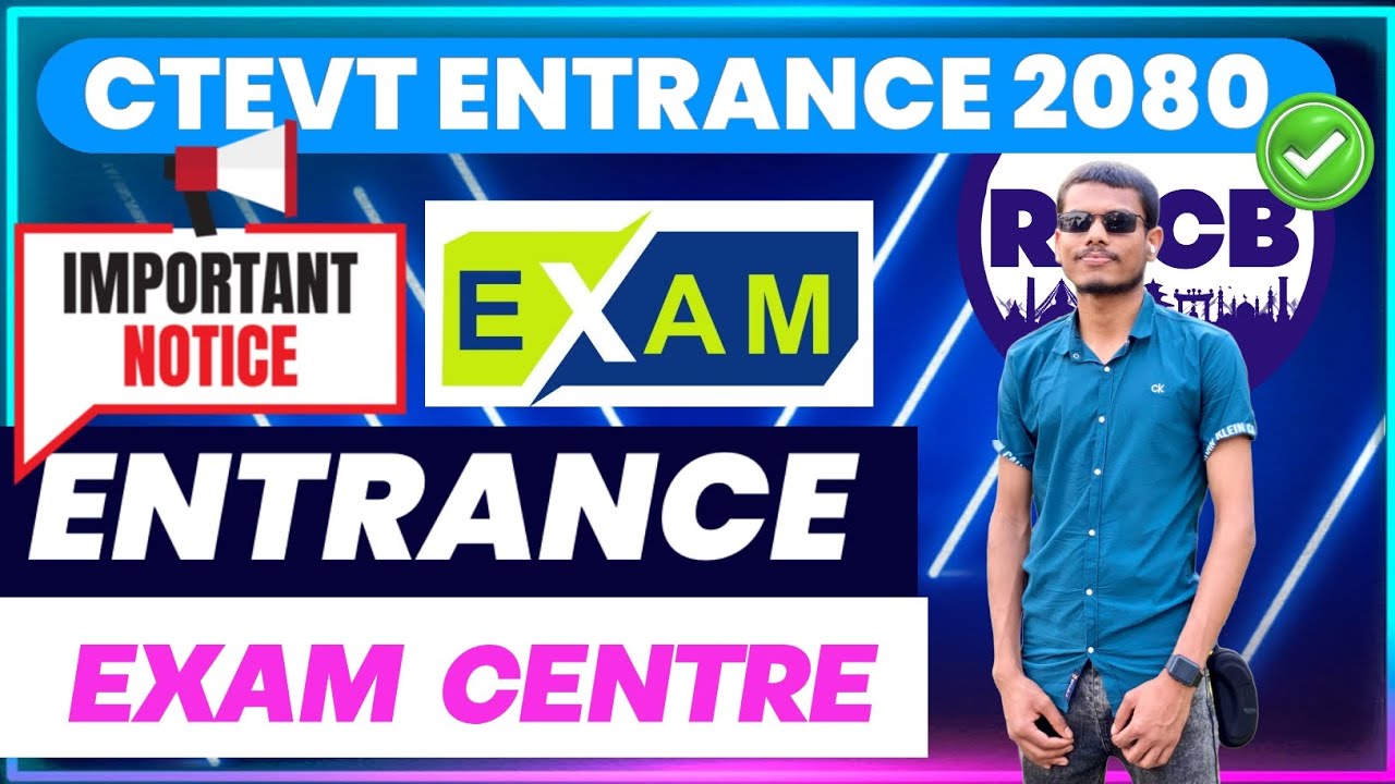 NOTICE!🔴 SCHOLARSHIP ENTRANCE CENTRE ✅ CTEVT ENTRANCE 2080