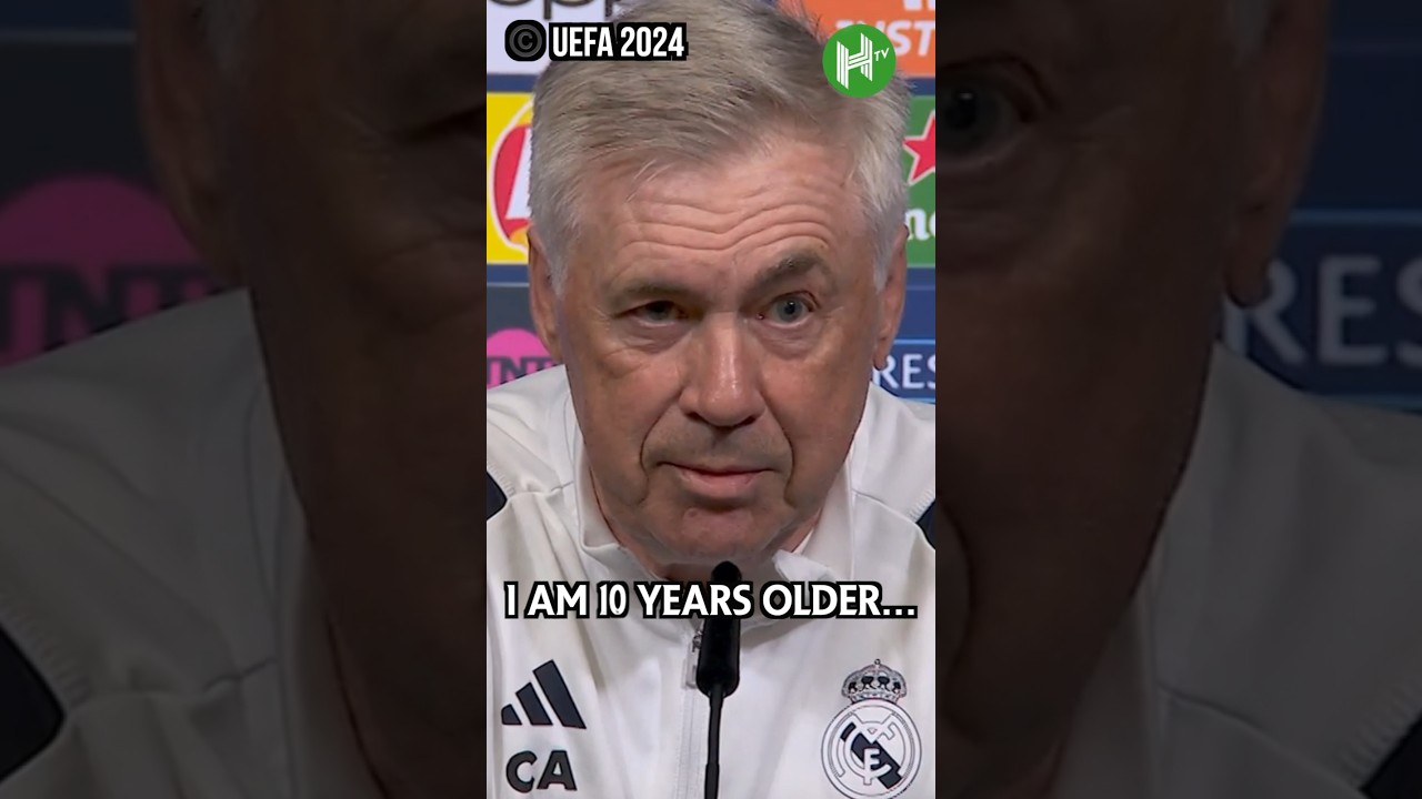 I am 10 years OLDER! Ancelotti on his main differences 10 years on 😂