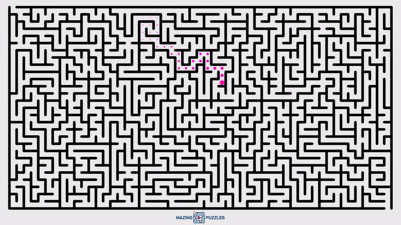 Maze Puzzle Challenge with Animated Multi Paths | Difficulty Level 6 | Maze Game No. 117