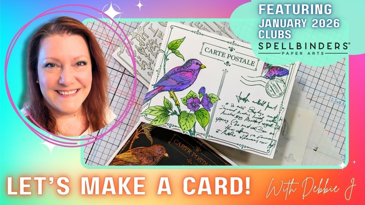 Spellbinders January 2026 First Look! | Let's make a card with Debbie J
