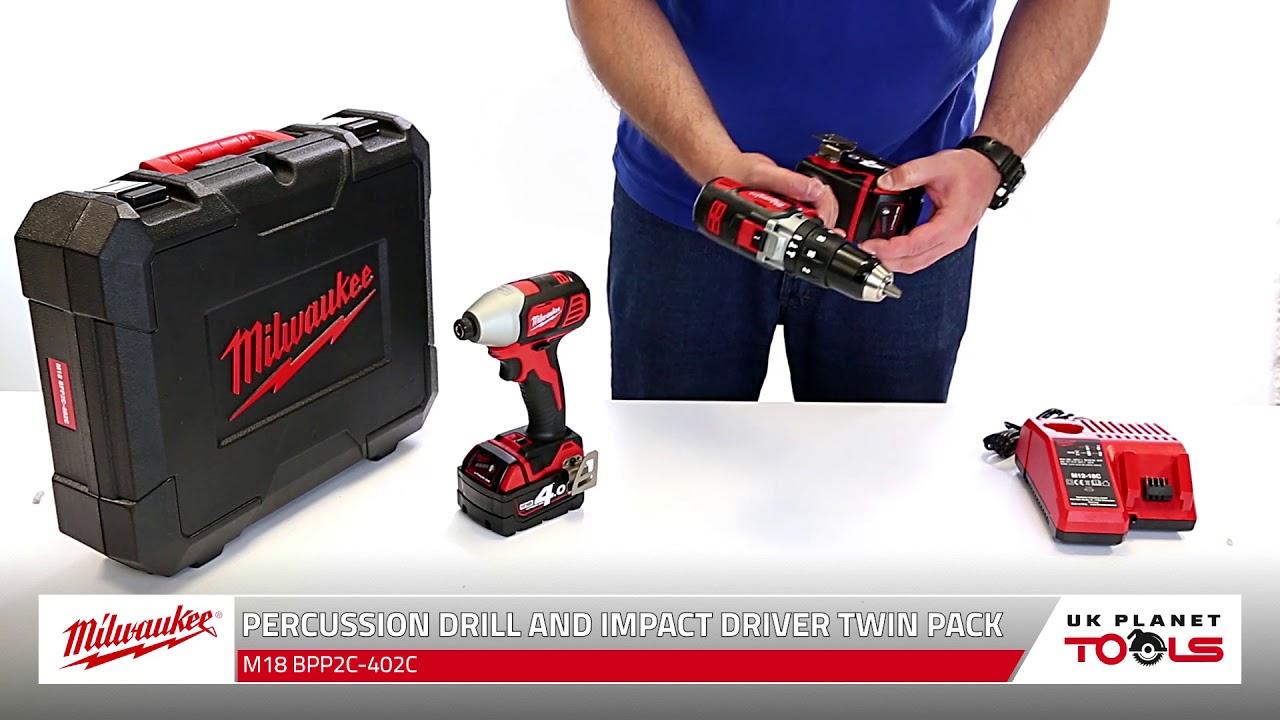 Milwaukee M18BPP2C 402C Twin Kit | UK Planet Tools