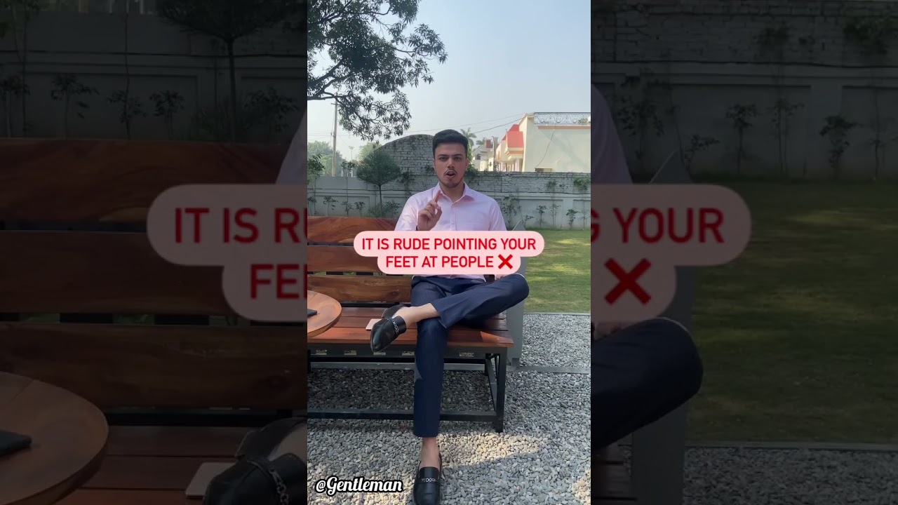 How to sit like gentleman
