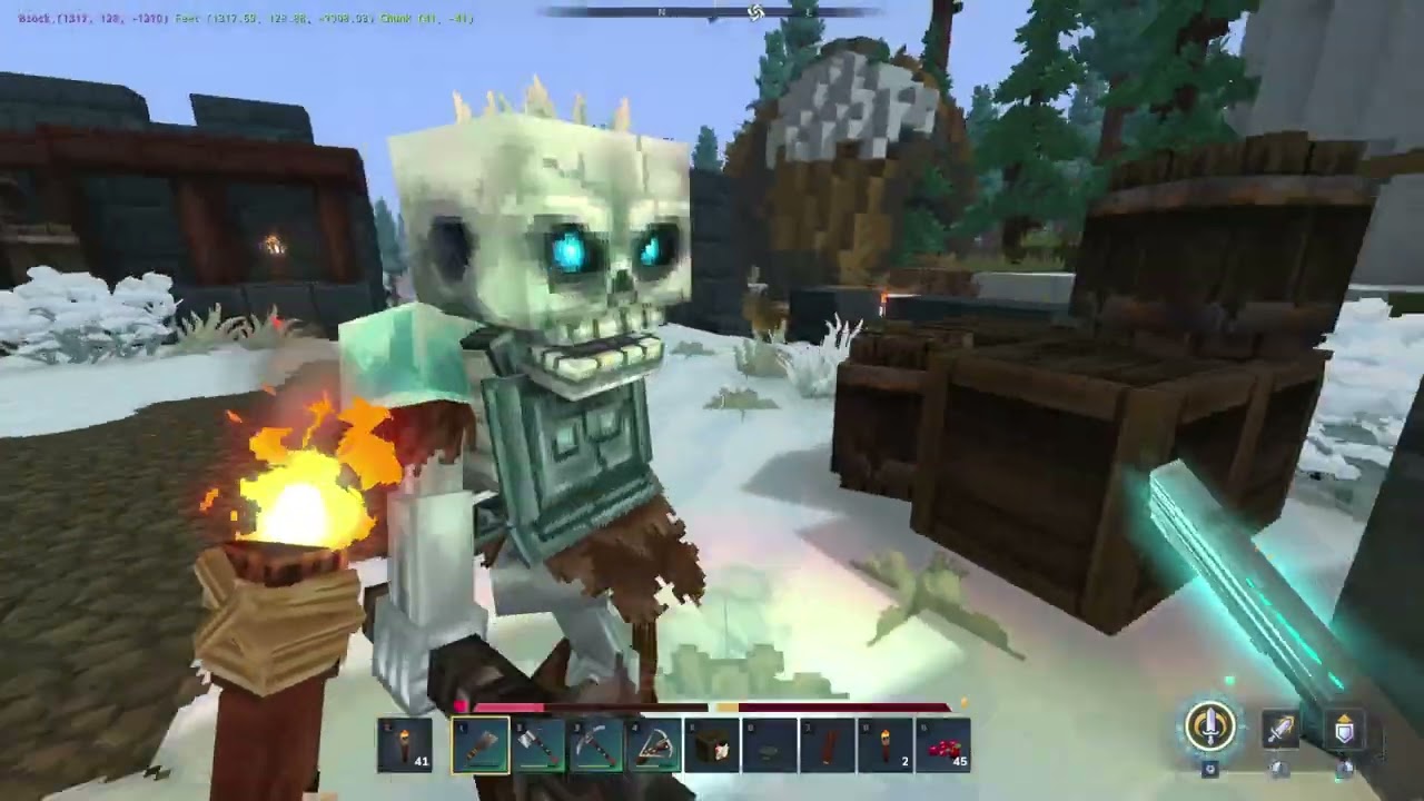 Hytale Gameplay Co-Op | No Commentary: Exploring the snow and Ore Mountain. ep5