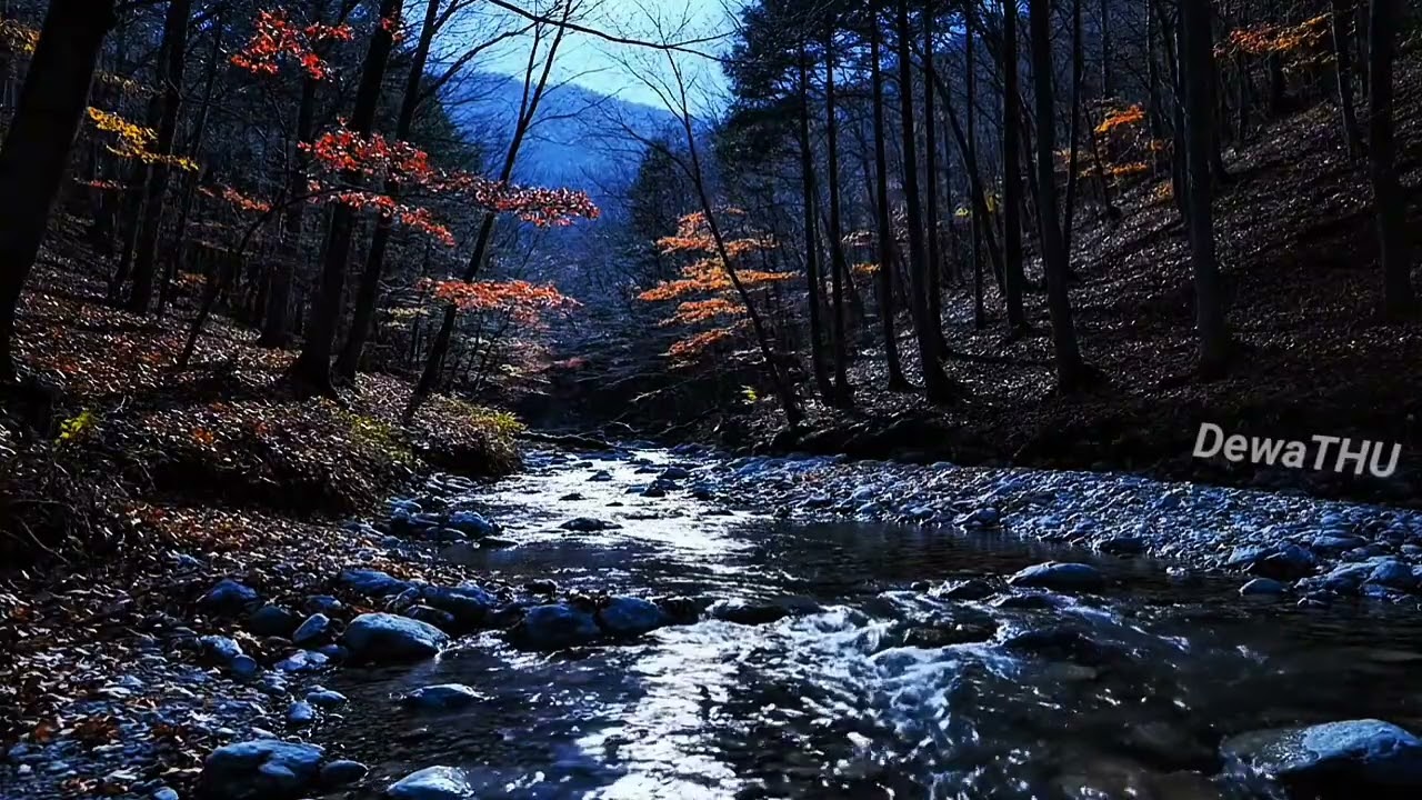 3 Hours Soothing River Ambience | Calm Water Sounds for River Sounds - Nature Sounds - Sleep
