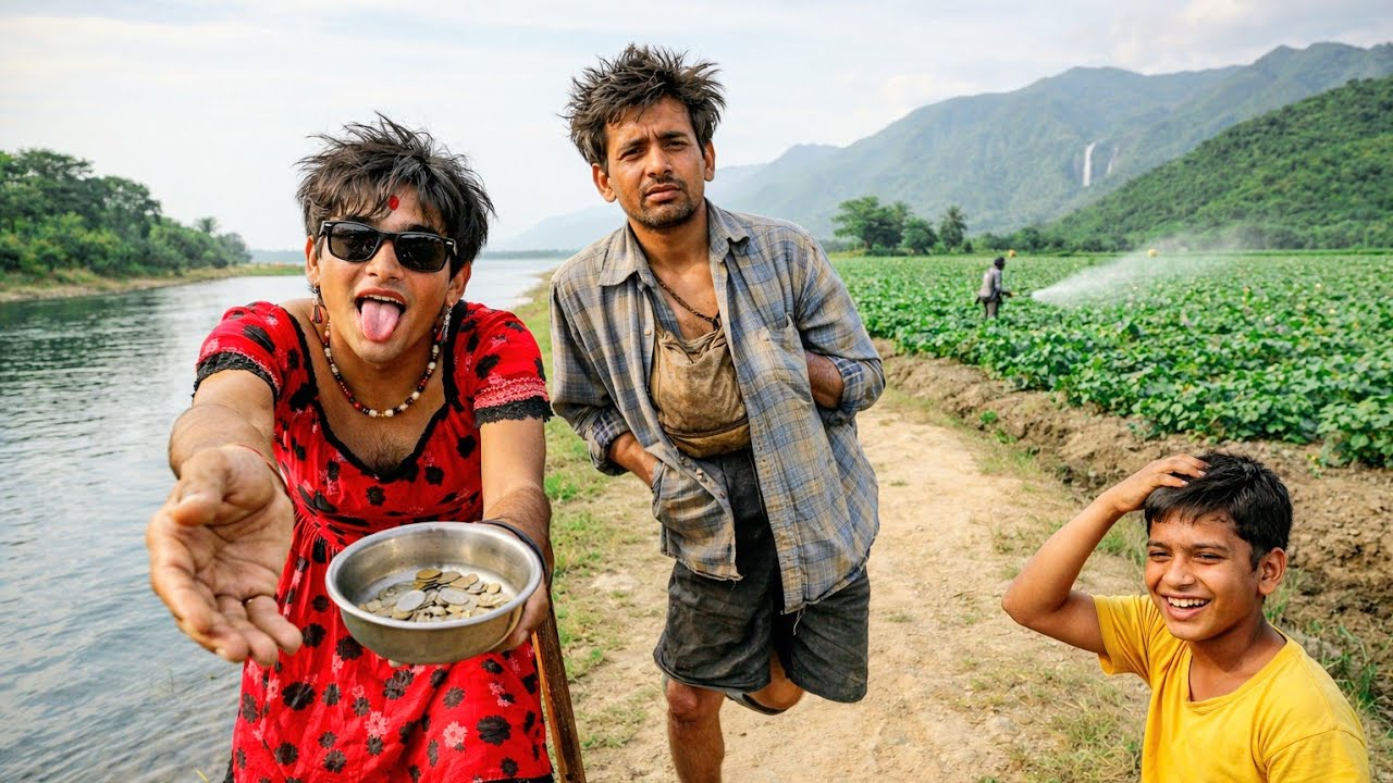 কানা–ল্যাংড়া ভিক্ষুক 🤣 দুষ্টু ছেলের ফানি কাণ্ড | Blind & Lame Beggar Funny Village Comedy 