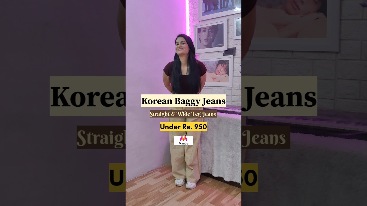 Myntra Baggy Jeans & Straight Fit Jeans #baggyjeans #myntrajeanshaul #womenjeans