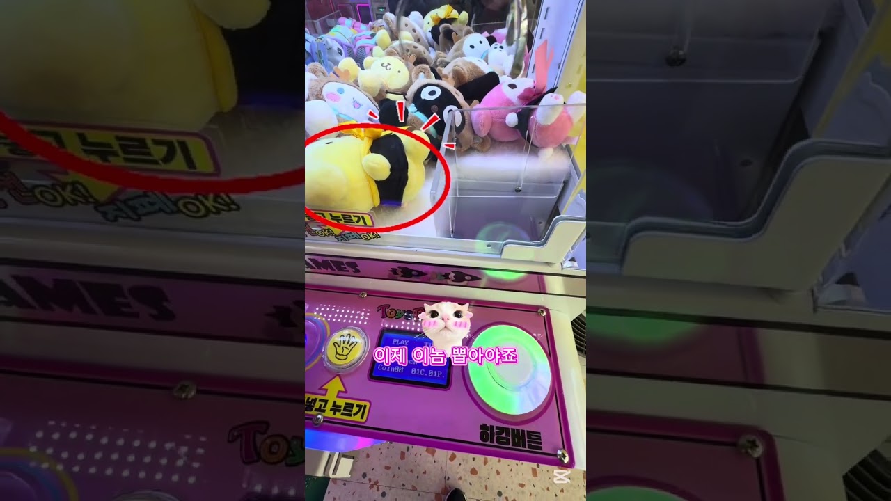 인형뽑기 초보자 인뽑탐방 브이로그 답답함주의 태글 겸허히 수용 #clawmachine #초보 #브이로그