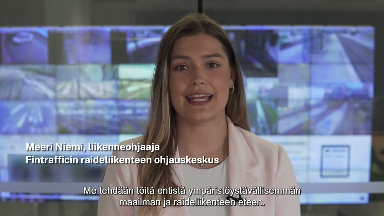 Tutustu Fintrafficin raideliikenteen ohjauskeskukseen
