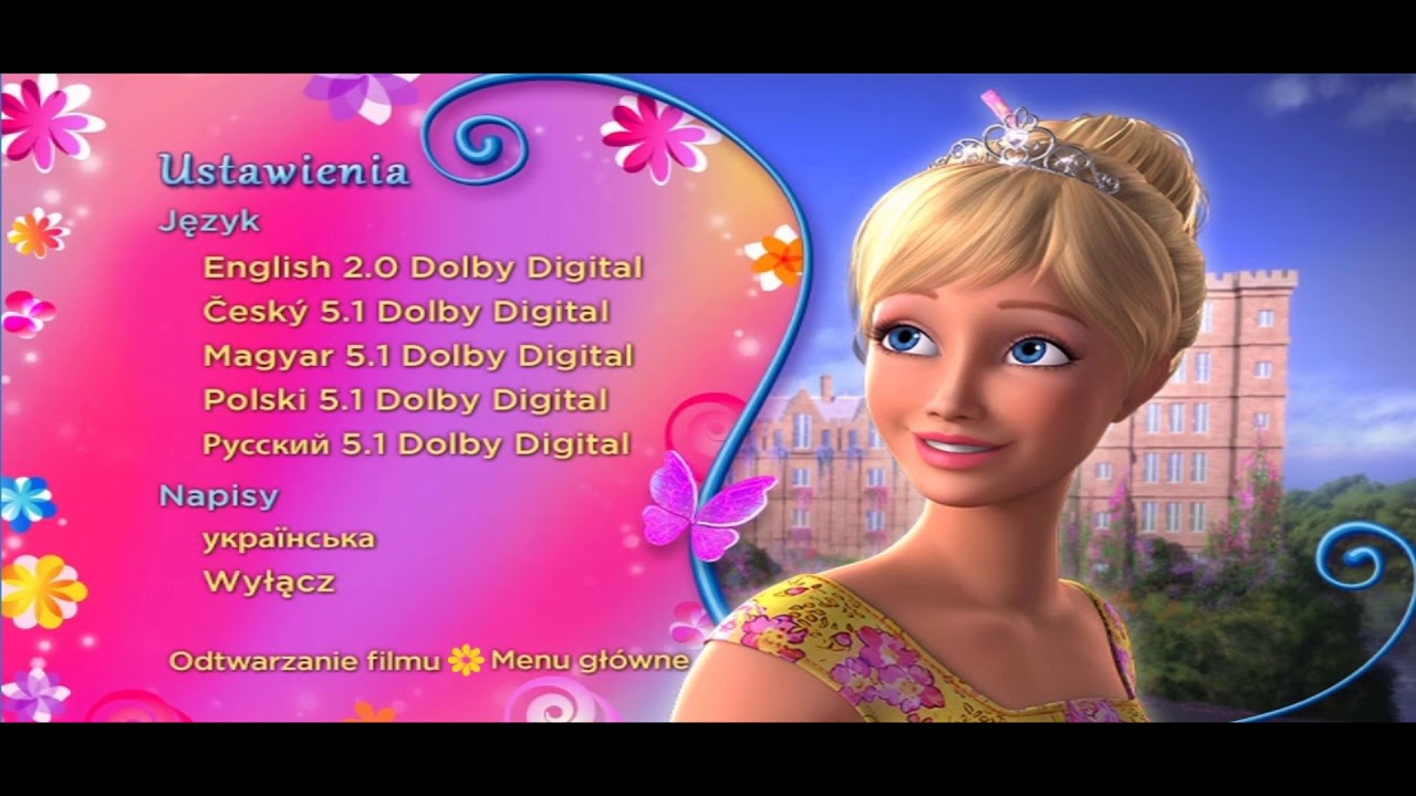 Barbie i Tajemnicze Dzwi Menu DVD i opcje!