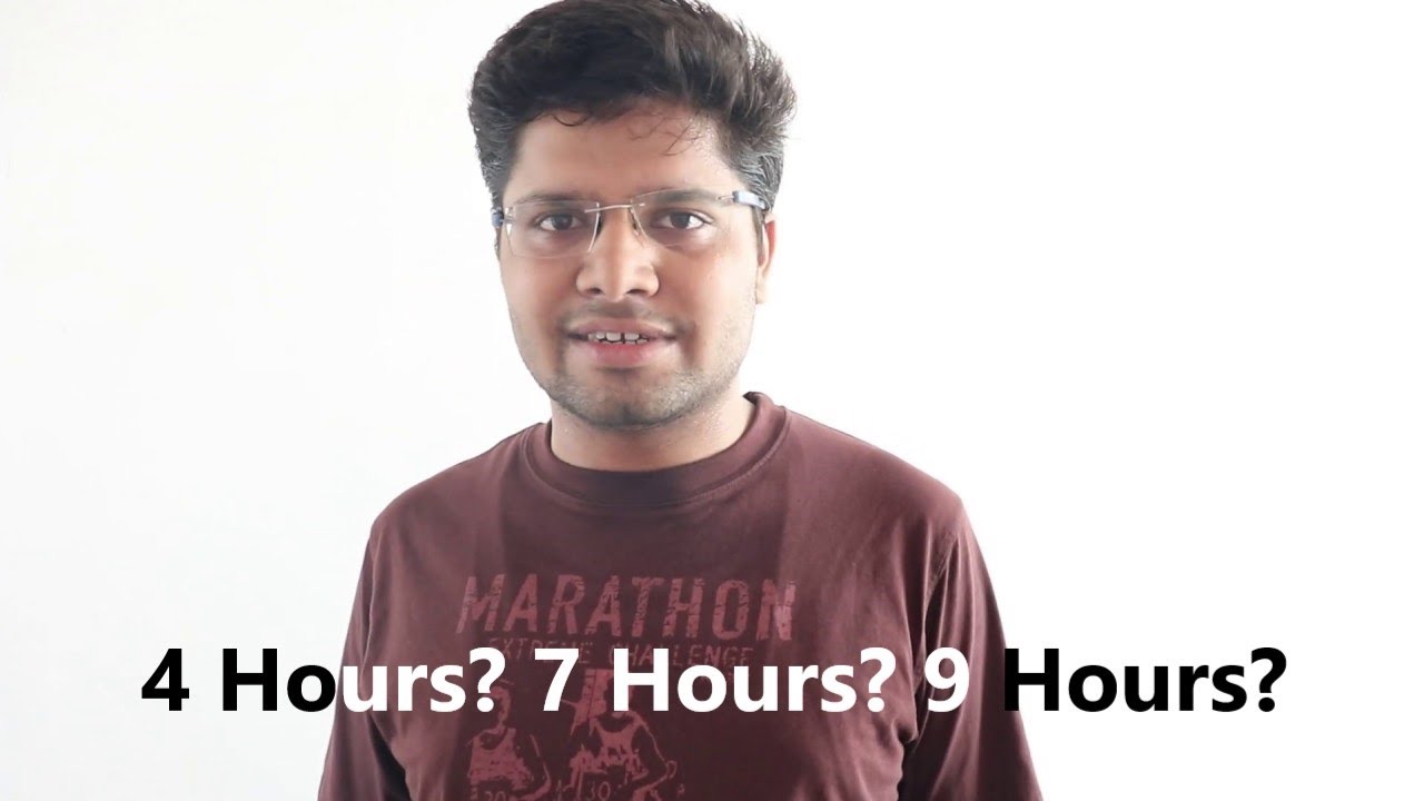 How much should you sleep? Kalpit Veerwal