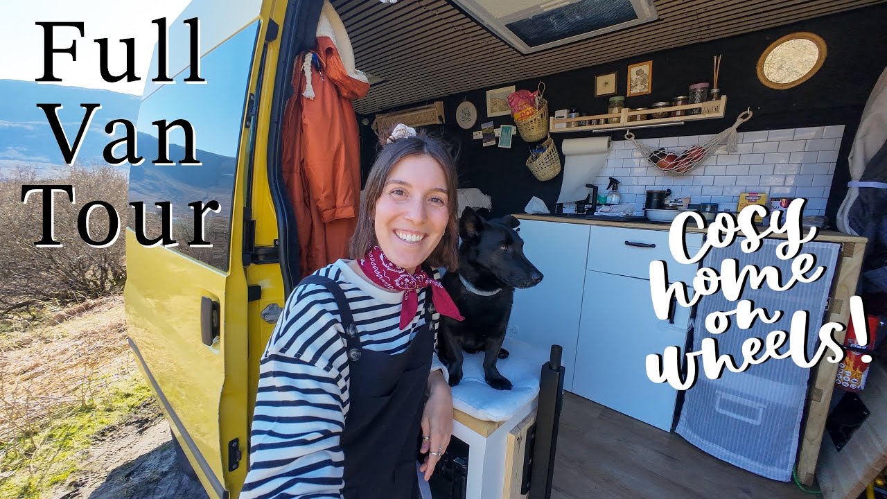VAN TOUR | My Cosy Ford Transit Camper Van (self-build on a budget)
