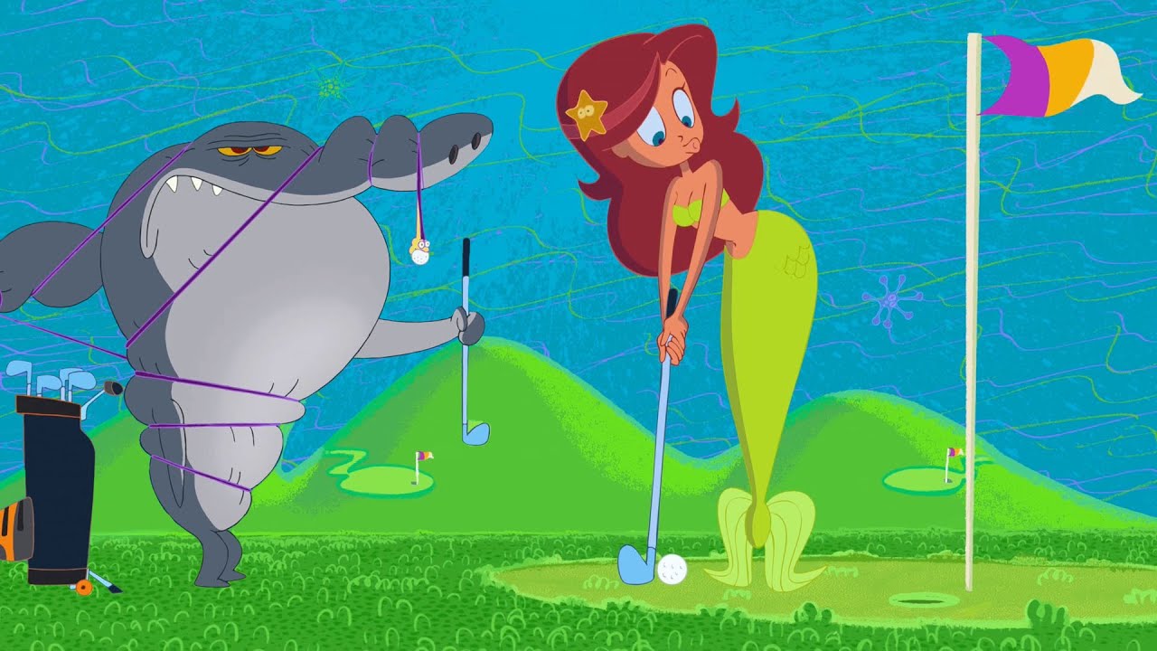 ZIG e SHARKO 🌴 Golfe Aquático ⛳ Zig e Sharko Brasil | Desenho Animado em português