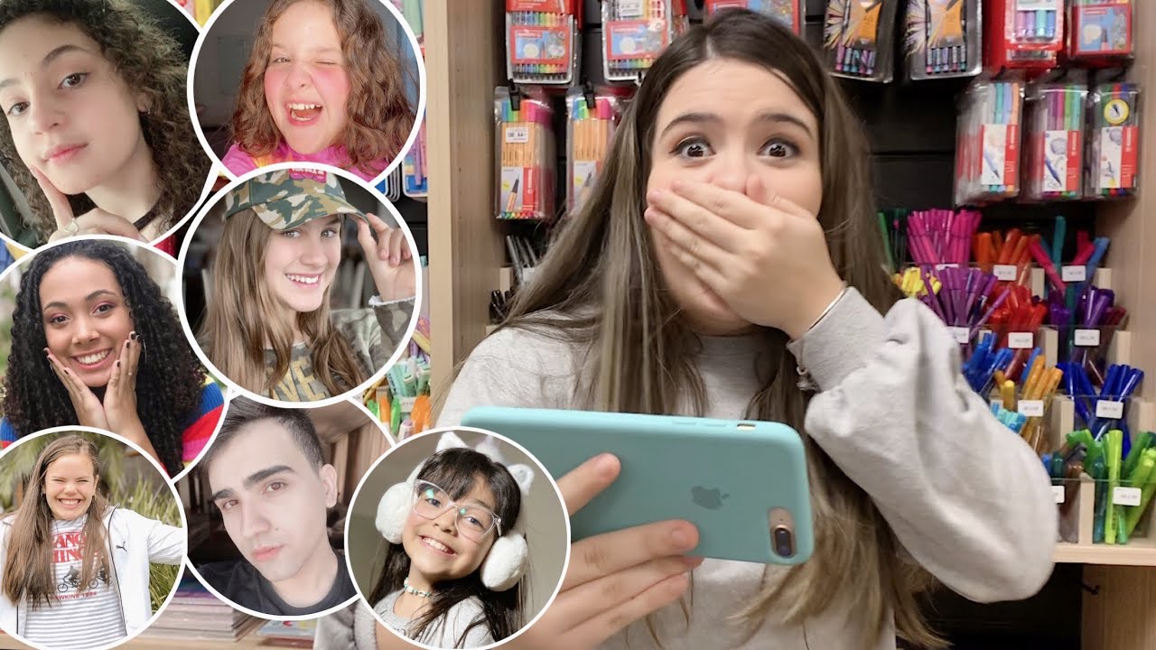PR&Eacute; MATERIAL ESCOLAR COMPRADO PELOS YOUTUBERS!