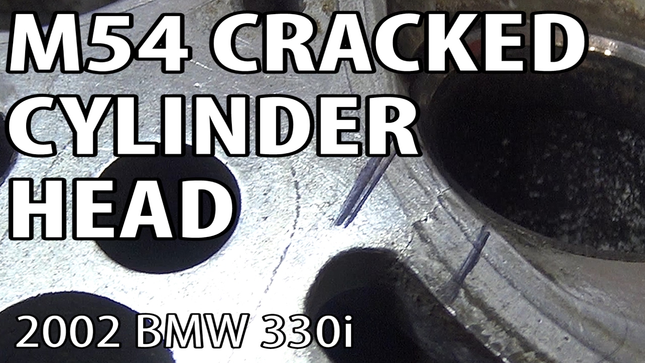 BMW E46 M54 Cracked Cylinder Head #m54rebuild 19