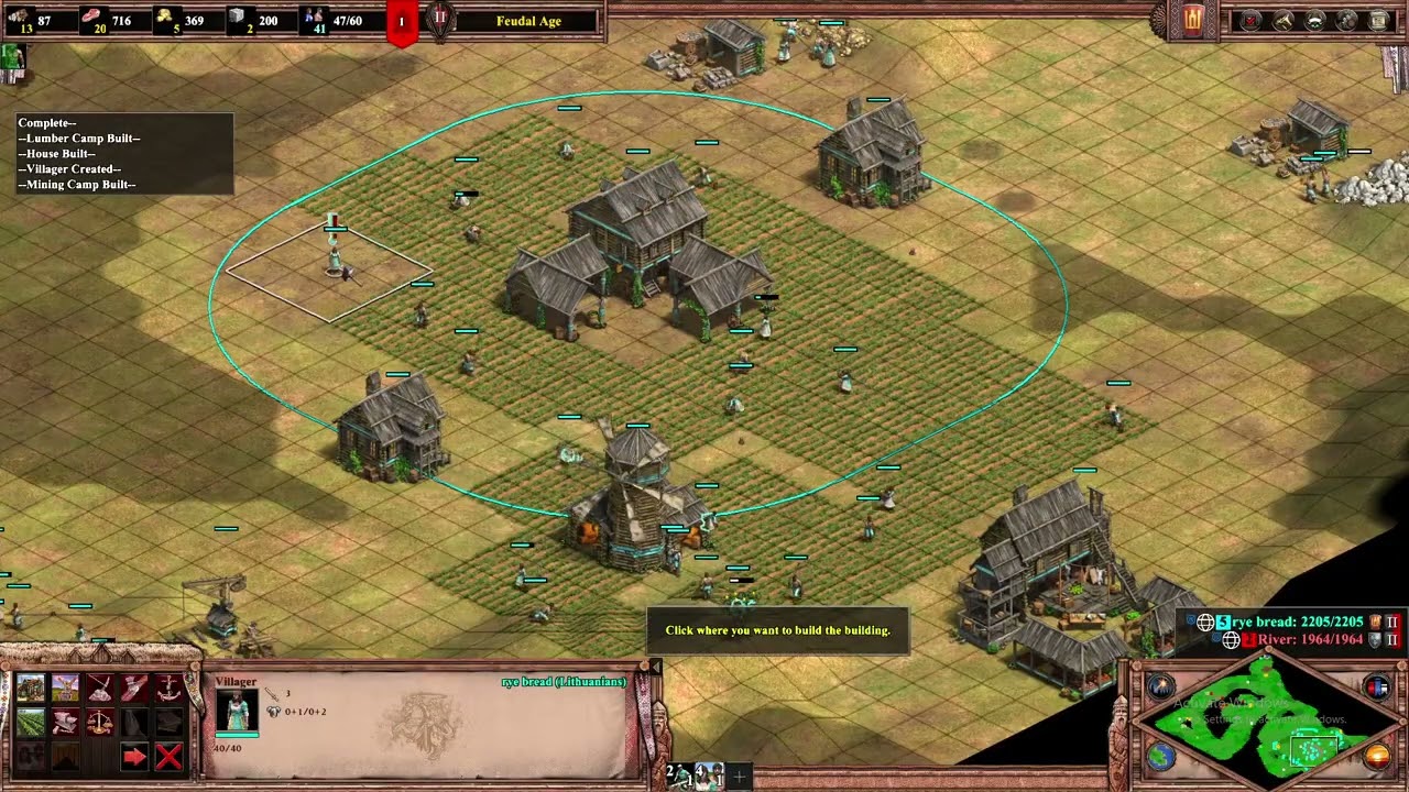 Lithuanians vs Franks, 1000 ELO | 1v1 Arabia | AoE2 | February 23 2026