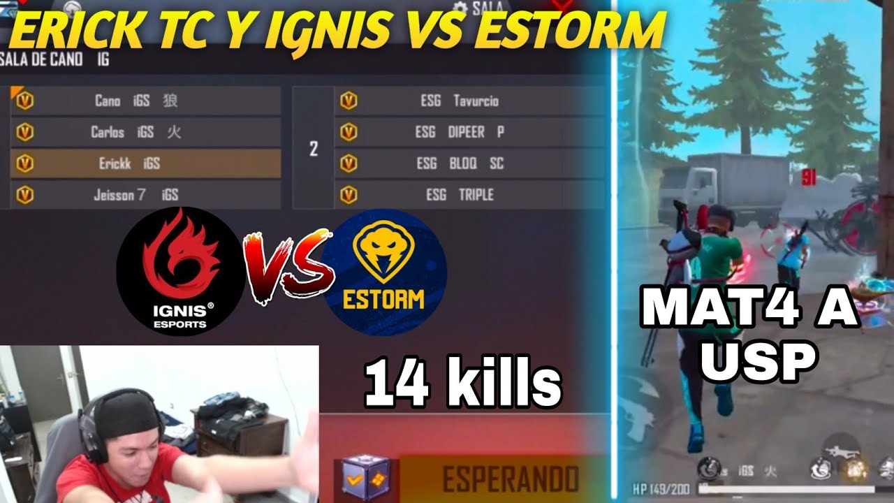 ERICK TC IMPARABLE EN 4vs4 / CANO igs-JEISON 7-CARLOS igs Y ERICK TC VS ESTORM / ERICK MAT4 A USP