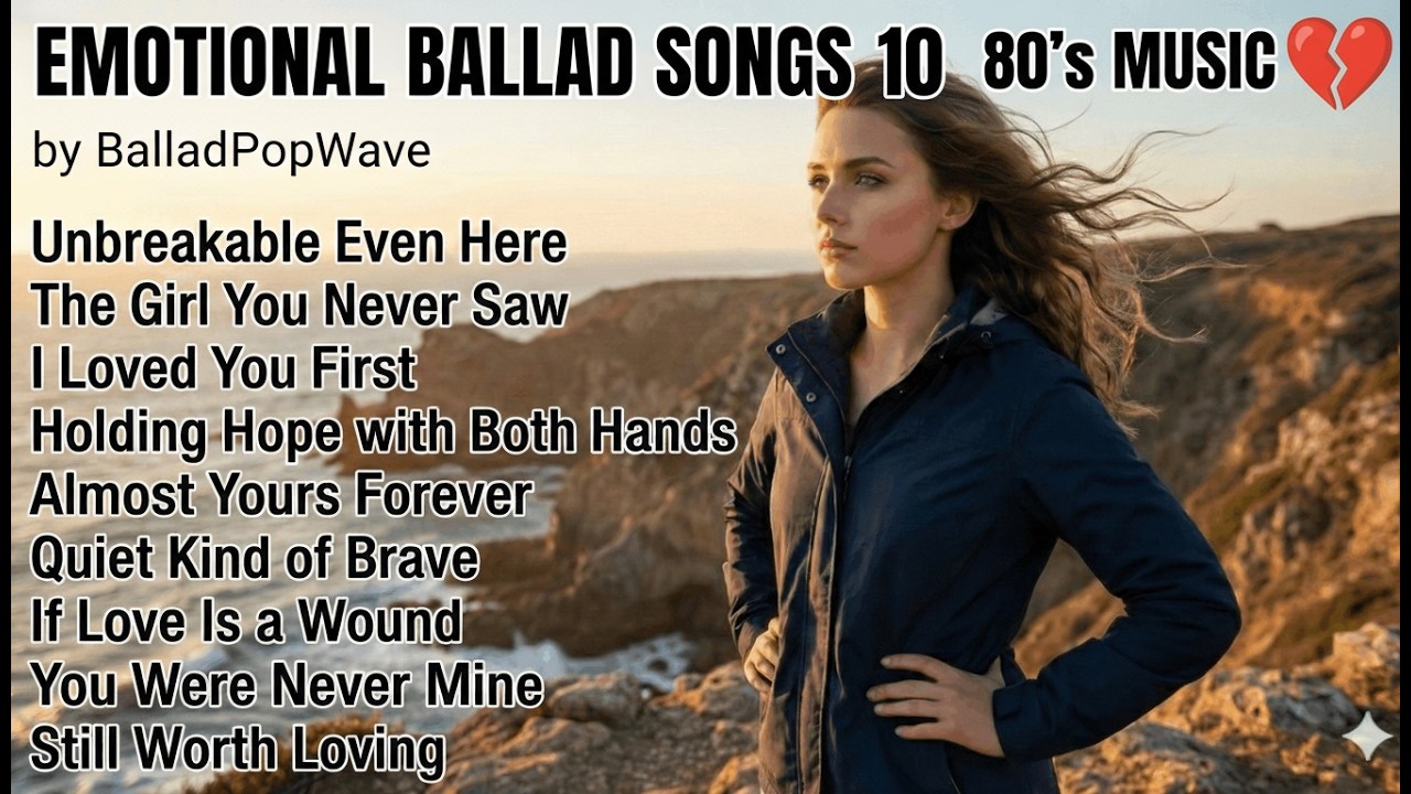 Songs to Heal a Broken Heart | Power Pop Ballads Collection 10 💔  🖤  🔒❤️  #HeartbreakSongs
