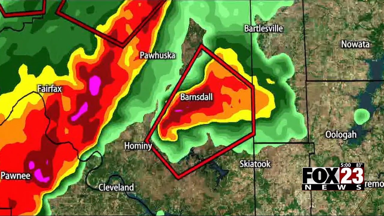Video: FOX23 tracks path of deadly tornado that went through Barnsdall