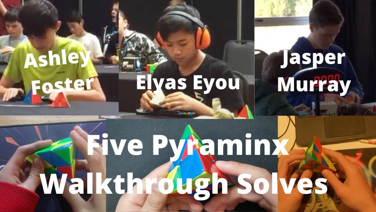 Pyraminx Example Walkthrough Solves With Jasper Murray and Elyas Eyou!