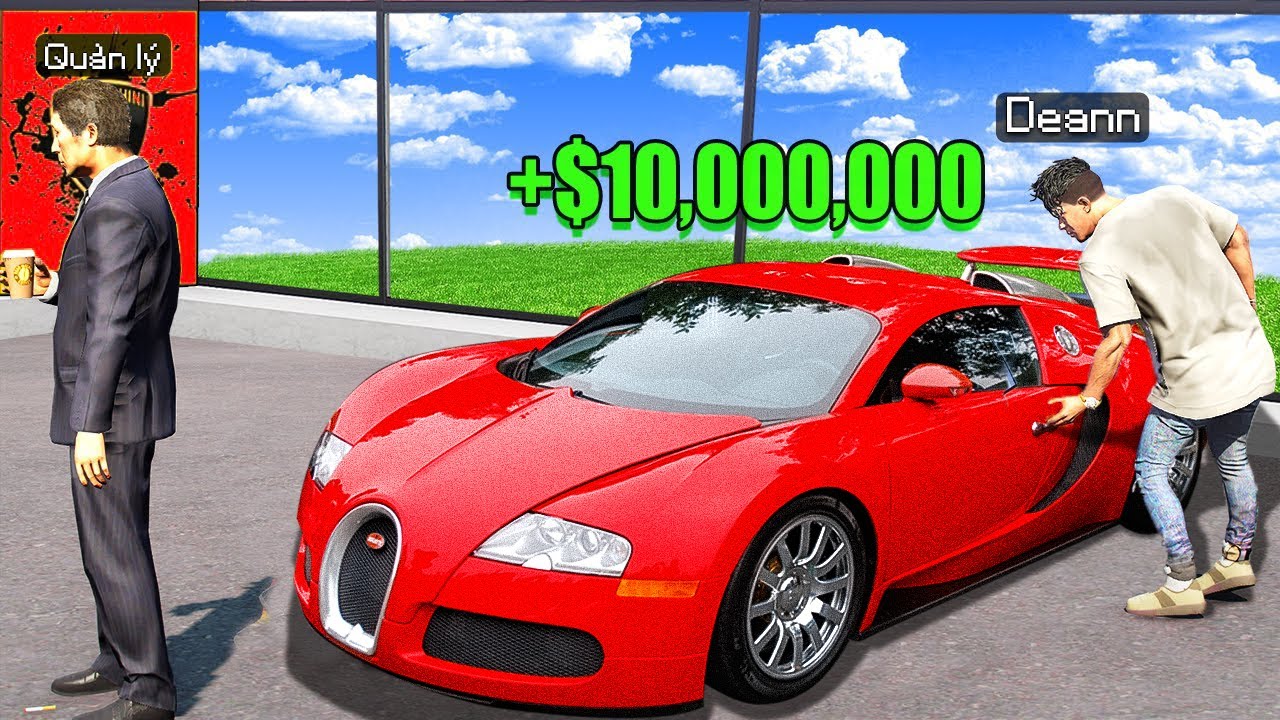 Trộm Mọi BUGATTI Từ Đại Lý Trong GTA 5!