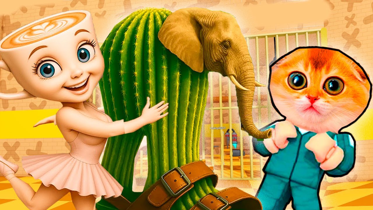 ДВЕ ТЮРЬМЫ В РОБЛОКС! БАЛЕРИНА КАПУЧИНА И ЛИРИЛИ ЛАРИЛА! Ballerina Cappuccina ROBLOX
