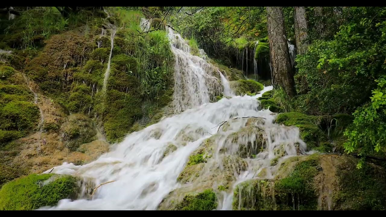 Gentle Waterfall Sounds for Sleep/Spa/Relaxation 🌿 90 Min Relaxing Nature White Noise (4K)