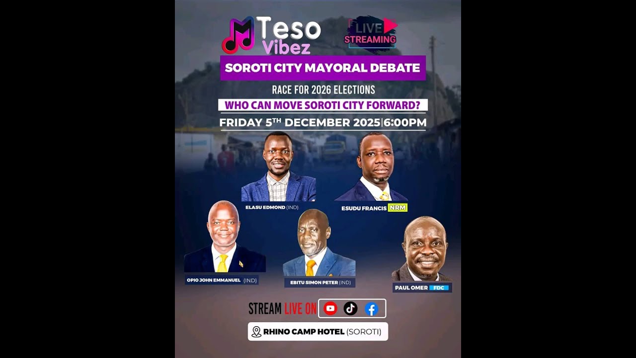 SOROTI CITY DECIDES 2026: CITY MAYORAL DEBATE | DECEMBER 05, 2025