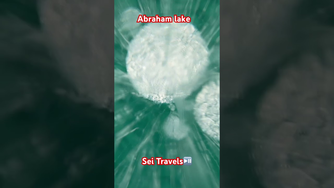 A closer look to Abraham lake trapped frozen bubble 