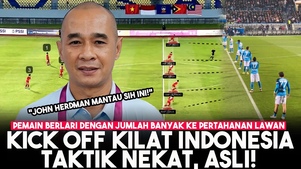 NEKAT! Taktik Kick Off Super Kilat Timnas Indonesia, Serangan Agresif Membabi Buta!