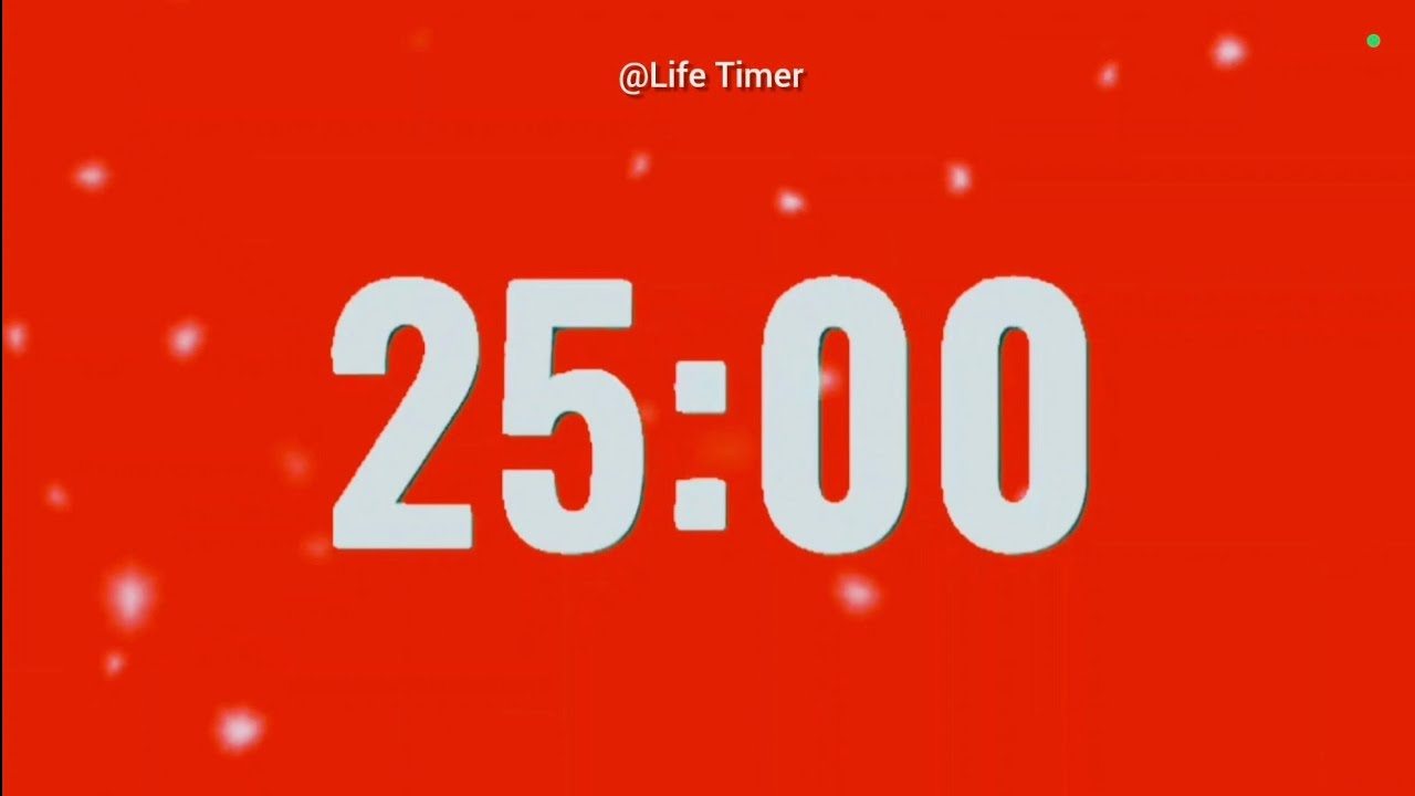 25 Minutes Focus Timer 🎵 | Countdown with Music & Alarm (Pomodoro) 