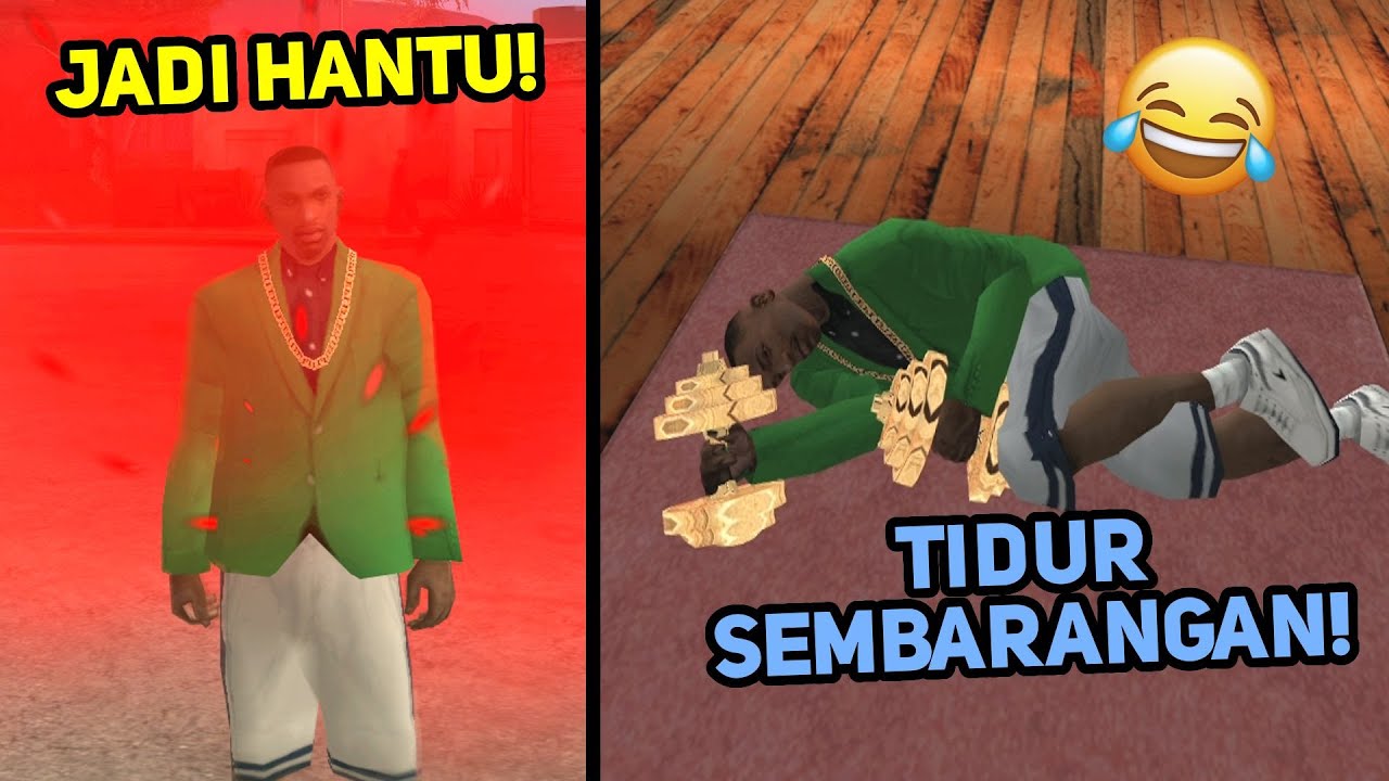 CJ Jadi Hantu Dan Bisa TIDUR DIMANA AJA di GTA San Andreas