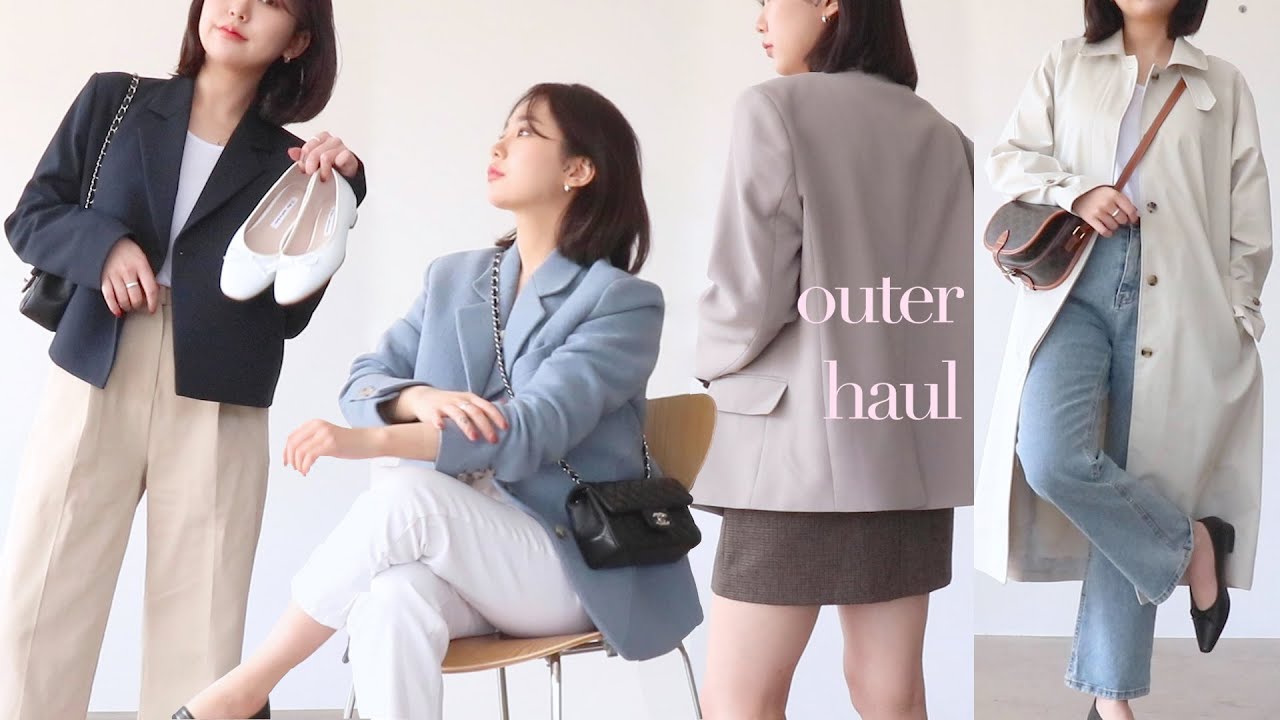Outer Haul 🥨 지금 입기 좋은! 핏예쁜 8가지 아우터 하울 / 봄옷 쇼핑 (자켓,트위드,트렌치코트) | jianssi