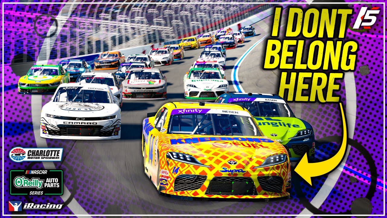 Исправленные ошибки в серии Xfinity - Шарлотта - геймплей iRacing NASCAR