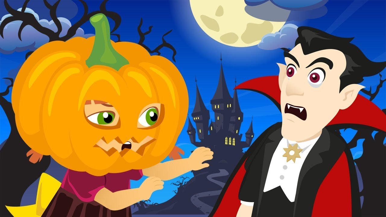 Bajki o Helloween🎃. Znajomość z Draculą, bohater&oacute;w i wyzwania dla dzieci🎃 Śmieszne kresk&oacute;wki