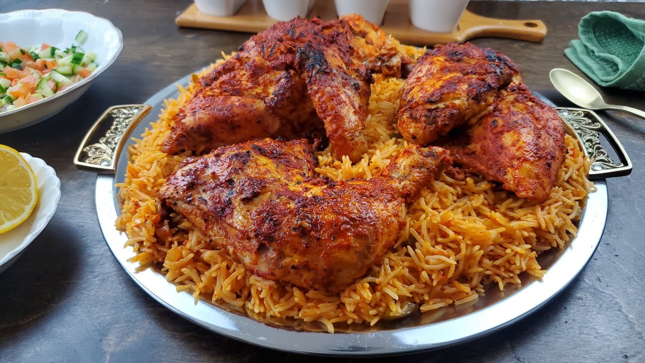 طريقة طبخ دجاج ورز مع تتبيلة مميزه وطريقه يجعلوها شبيهه للفحم Peri Peri chicken with rice