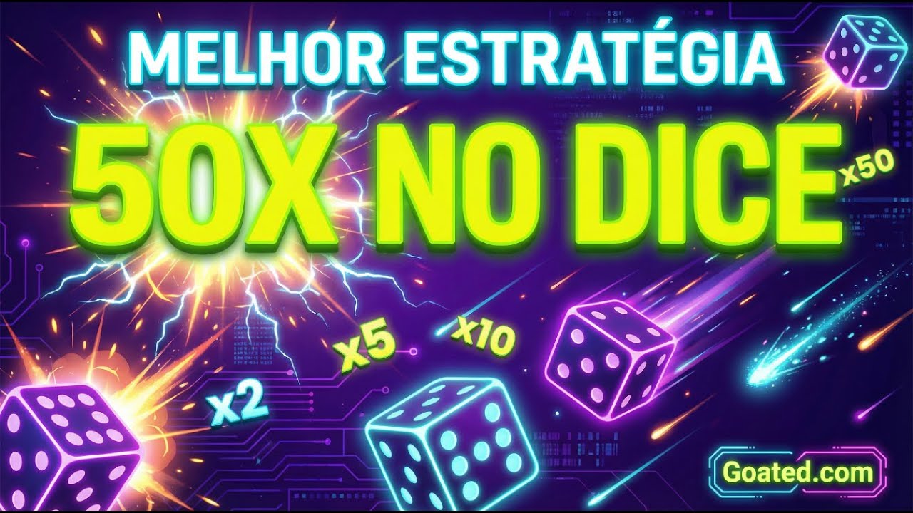 MELHOR ESTRATÉGIA 50X NO DICE! Testei e Funcionou 🎲🔥 | GOATED | Código C21