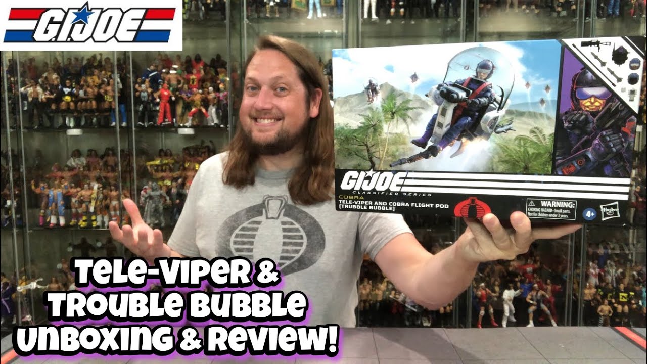 Tele-Viper & Cobra Flight Pod GIJOE Classified Series Unboxing & Review!